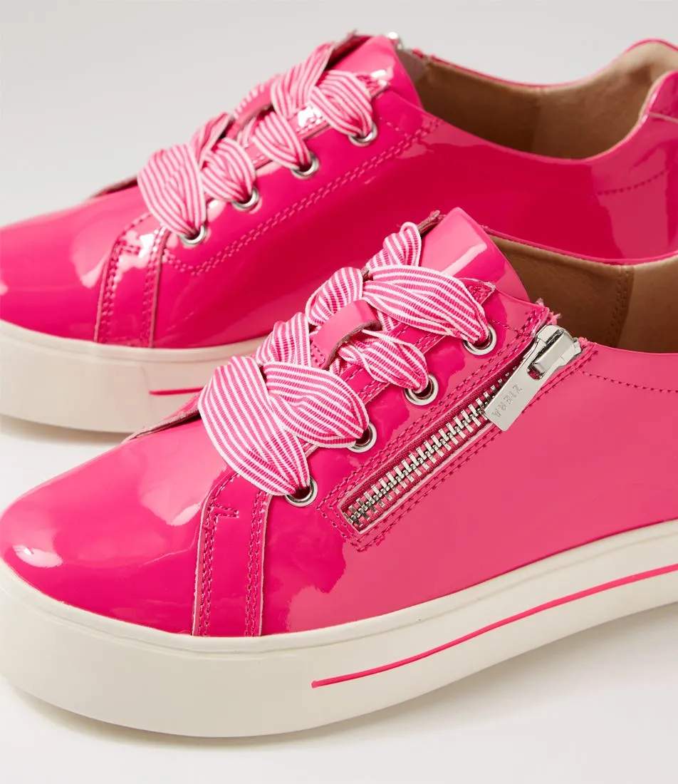 ZIERA AUDRY HOT PINK PATENT