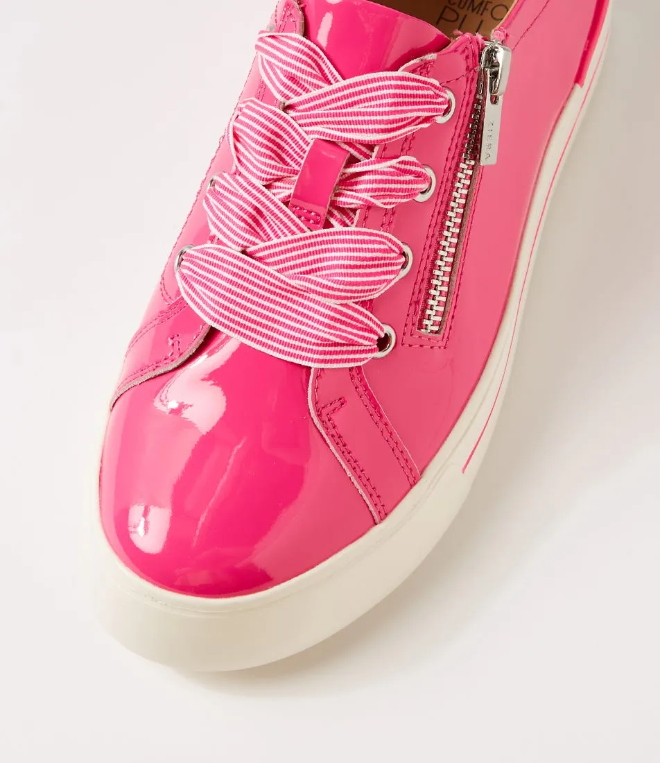 ZIERA AUDRY HOT PINK PATENT